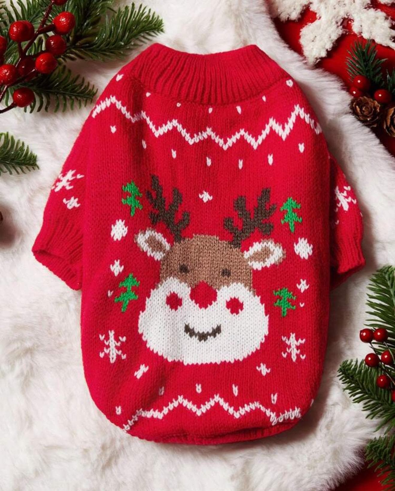 Christmas Reindeer Dog Sweater