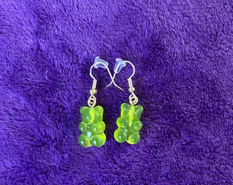 Pendientes de osito de goma