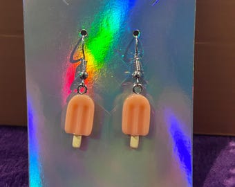 Pendientes de helado y paleta de verano