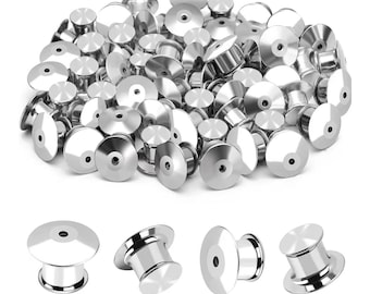 Pins de esmalte con cierre: sujetadores metálicos seguros para pins