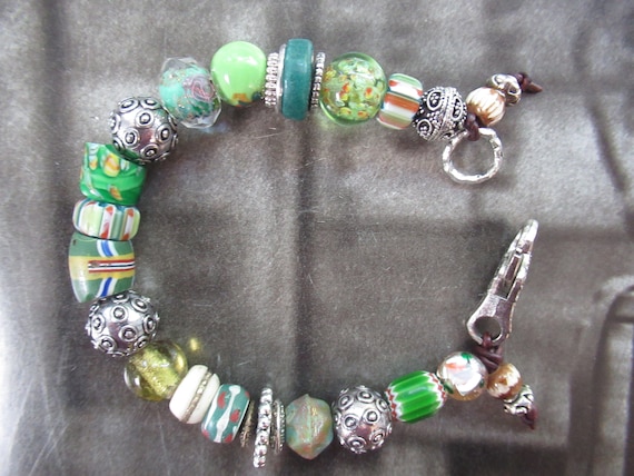 African Trade Bead and Lapis Bracelet | Jewelry | Mahakala Fine Arts