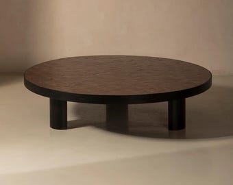 Round Coffee Table Black Wrought Iron Legs | Indoor Outdoor Moroccan Mosaic Table | Handcrafted Decor