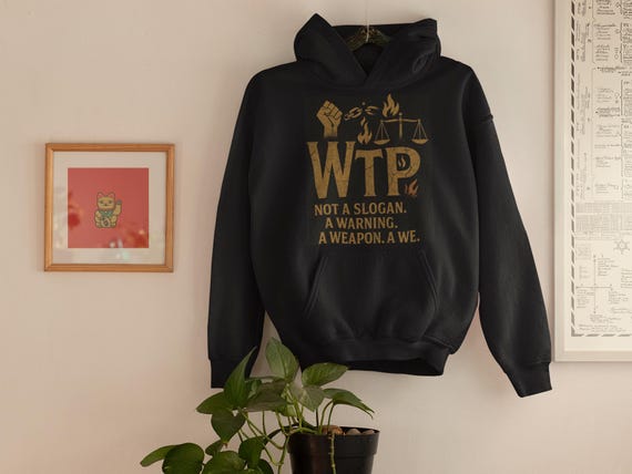 WTP Warning Hoodie: Unisex Heavy Blend Cotton-Poly Sweatshirt