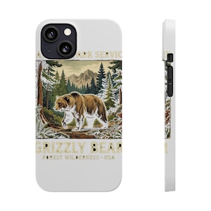 Telefoonhoesje Bear Park - Gorpcore Wilderness Mountain Hiking Outdoor Adventure GIF