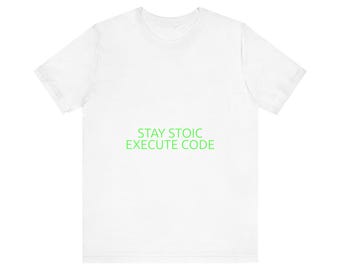 Stoic Cyber Hacker T-Shirt - Future Tech Terminal Wear Tee