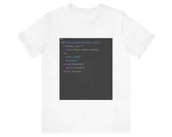 Grappig T-shirt met code voor Python-ontwikkelaars - Programmeur Koffie Meme