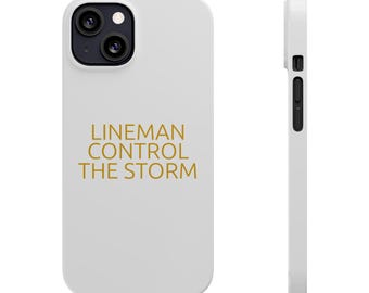 Lineman Storm Controller Phone Case - Gift for Blue Collar Dads
