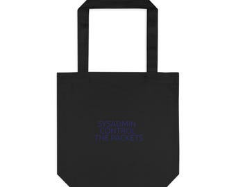 Midnight Zen Sysadmin Canvas Tote - Modern Sysadmin Occasion Gift