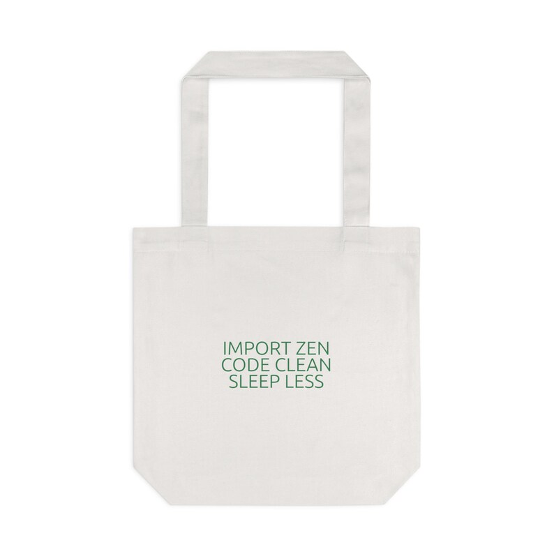 Bolsa de lona premium para desenvolvedores Python - Presente estético para programadores Python. imagem 2