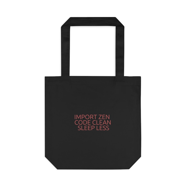 Borsa in tela stile "Frozy Python Developer" - Regalo vintage per programmatori Python immagine 1