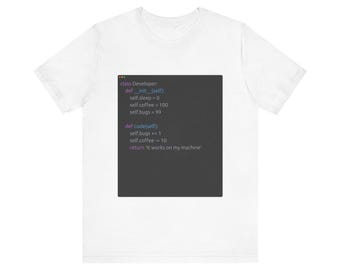 Camiseta "Funciona na minha máquina" para desenvolvedores - Camiseta com estampa de meme de programação