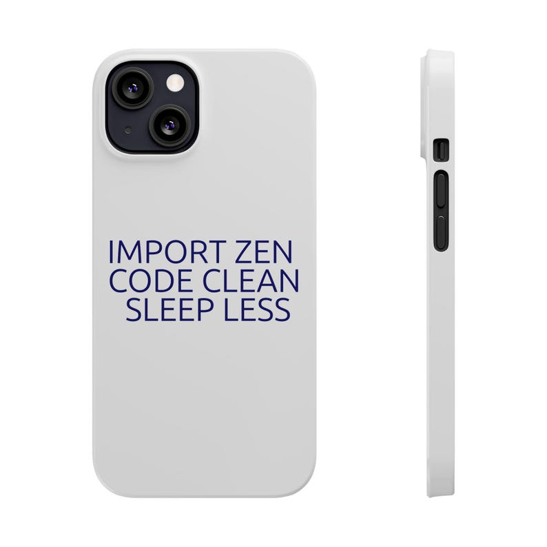 Midnight Python Developer Phone Case - Modern Python Coder Occasion Gift image 1
