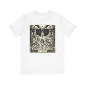 Cat Tarot T-Shirt - Celestial Tarot Card Astrological Zodiac Constellation Gift