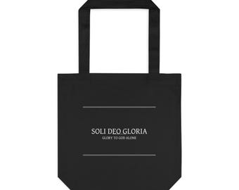 SOLI DEO GLORIA Canvas Tote - Premium Faith Devotion Gift
