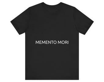Memento Mori Stoicism Shirt - Vintage Slate Neon Tee