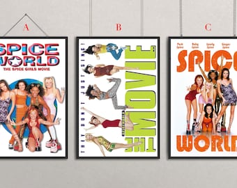 Spice World Classic Movie Posters | Canvas Prints | Movie Wall Decor | Home Theater Decor | Recommended Movie Lover Gifts