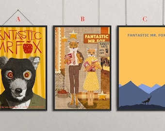 Fantastic Mr. Fox Classic Movie Posters | Canvas Prints | Movie Wall Decor | Home Theater Decor | Recommended Movie Lover Gifts