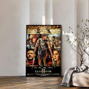 Gladiator II – Klassische Filmplakate | Leinwanddrucke | Wanddekoration für Filme | Heimkino-Dekor | Empfohlene Geschenke für Filmliebhaber