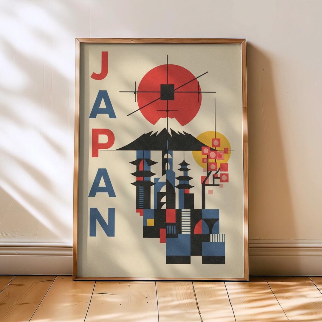 Japan Travel Print | Vintage Wall Art | Retro Tokyo Japan Decor, Japan ...