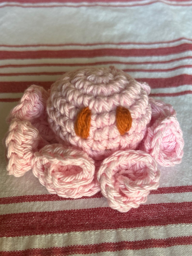 Octopus buddy stuffed toy pink image 2