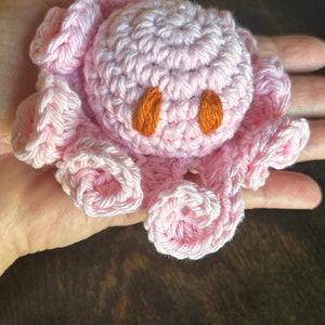 Octopus buddy stuffed toy pink image 1