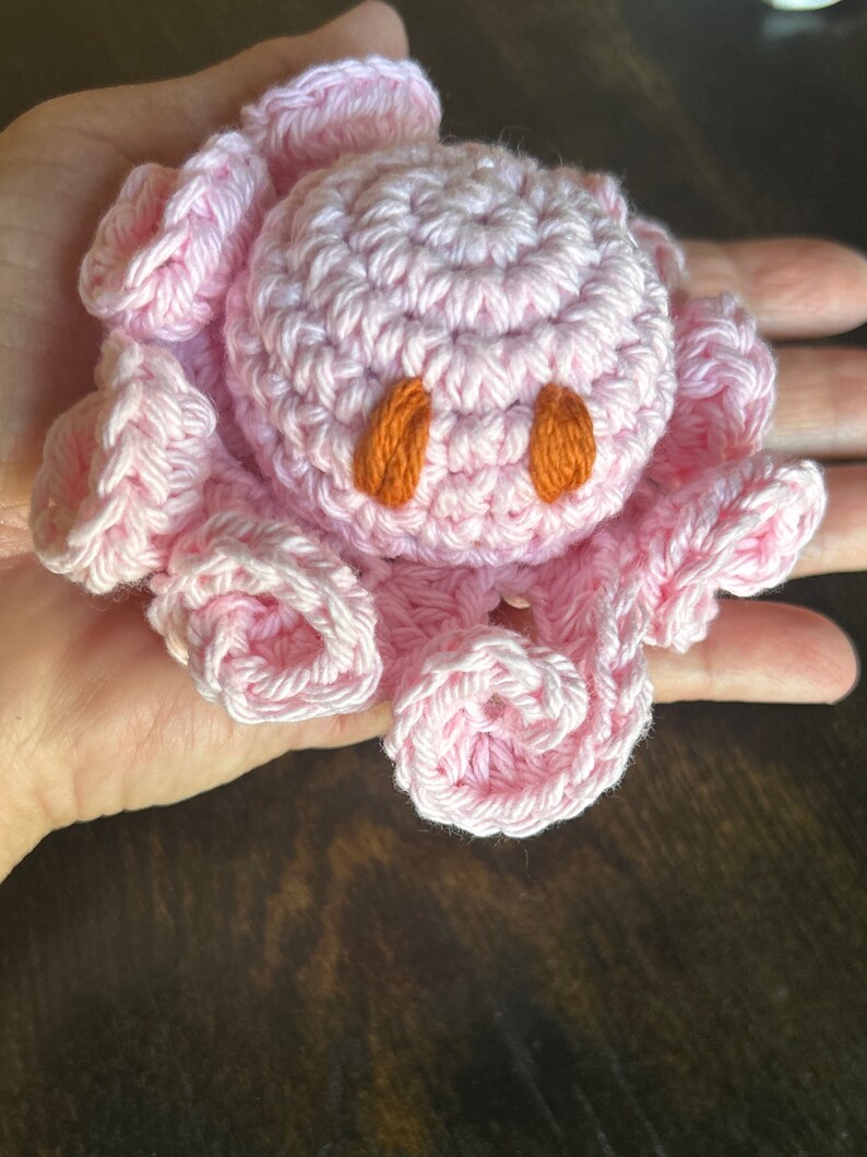 Octopus buddy stuffed toy pink image 1