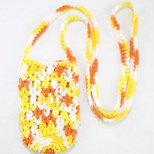 Water bottle tote orange and yellow phone sling crossbody bottle holder carrier image 1