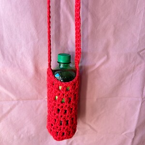 Water bottle tote orange and yellow phone sling crossbody bottle holder carrier image 6