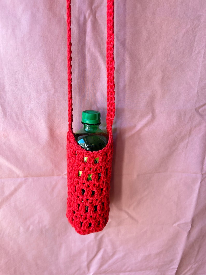 Water bottle tote orange and yellow phone sling crossbody bottle holder carrier image 6