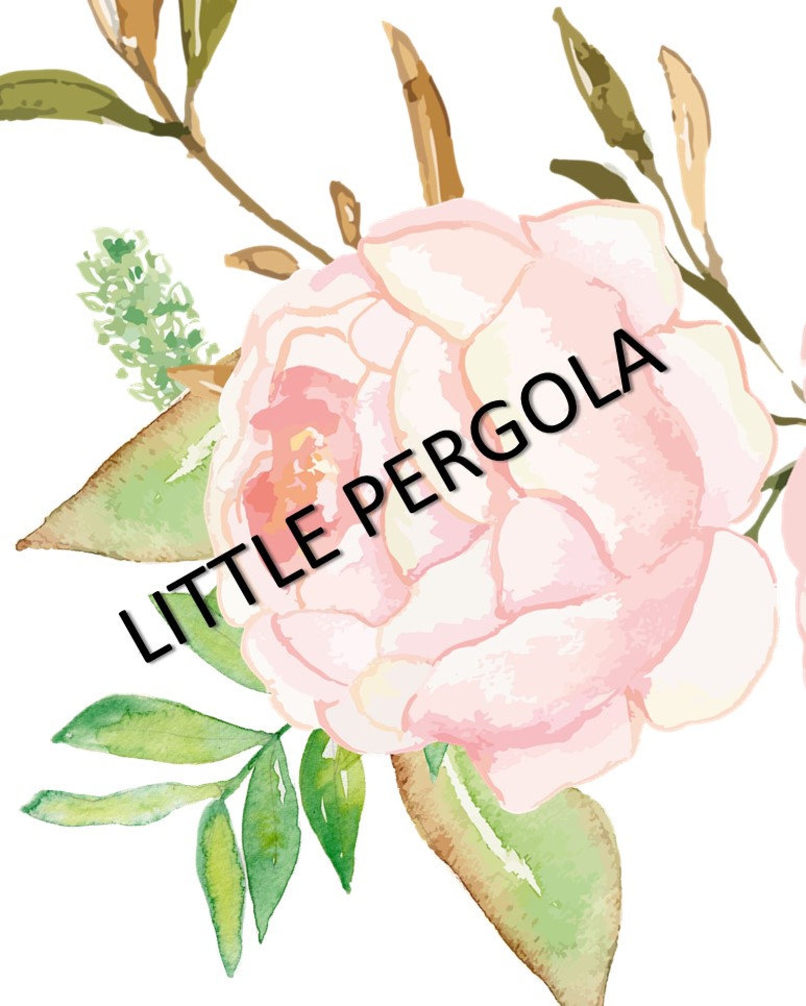 Pink Flower Nursery Decor Flower Nursery Art Floral Nursery Etsy