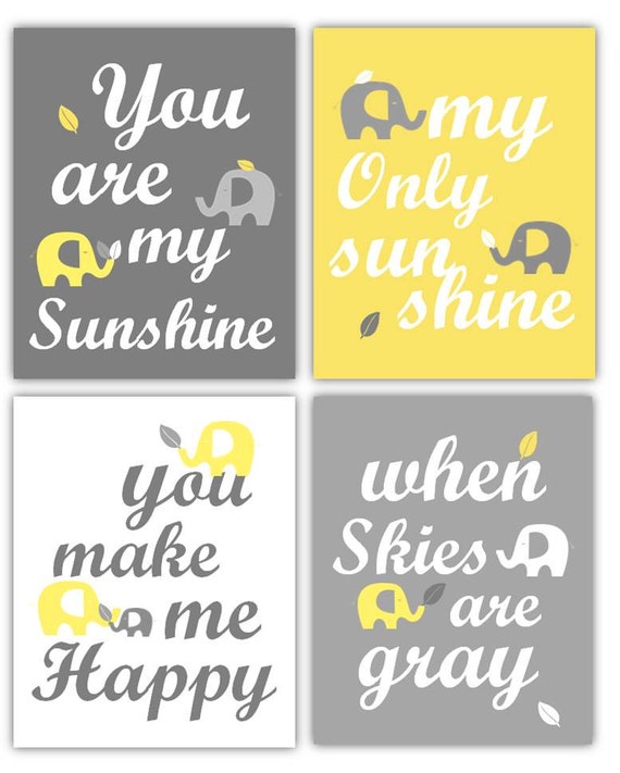 Yellow And Gray Nursery Wall Art Elephant Prints Gender - Yellow And Gray Nursery Wall Art Yellow And Gray Nursery Wall Art Elephant Prints Gender - Yellow And Gray Nursery Wall Art