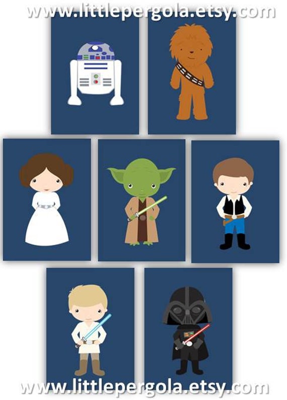Star Wars Inspired Nursery Art // Star Wars Nursery Decor // Etsy