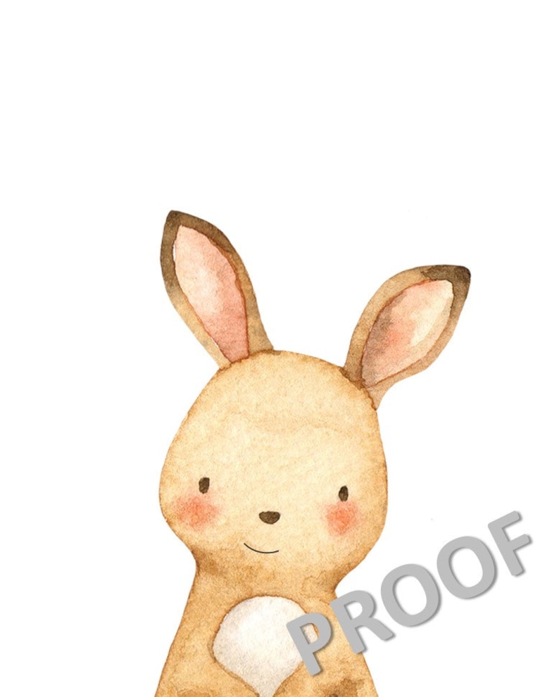 Watercolor Woodland Nursery Decor Woodland Animals Nursery Etsy