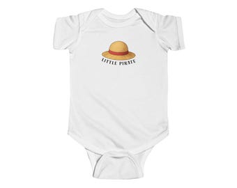 Straw Hat 'Little Pirate' Bodysuit | Infant One Piece Inspired Onesie