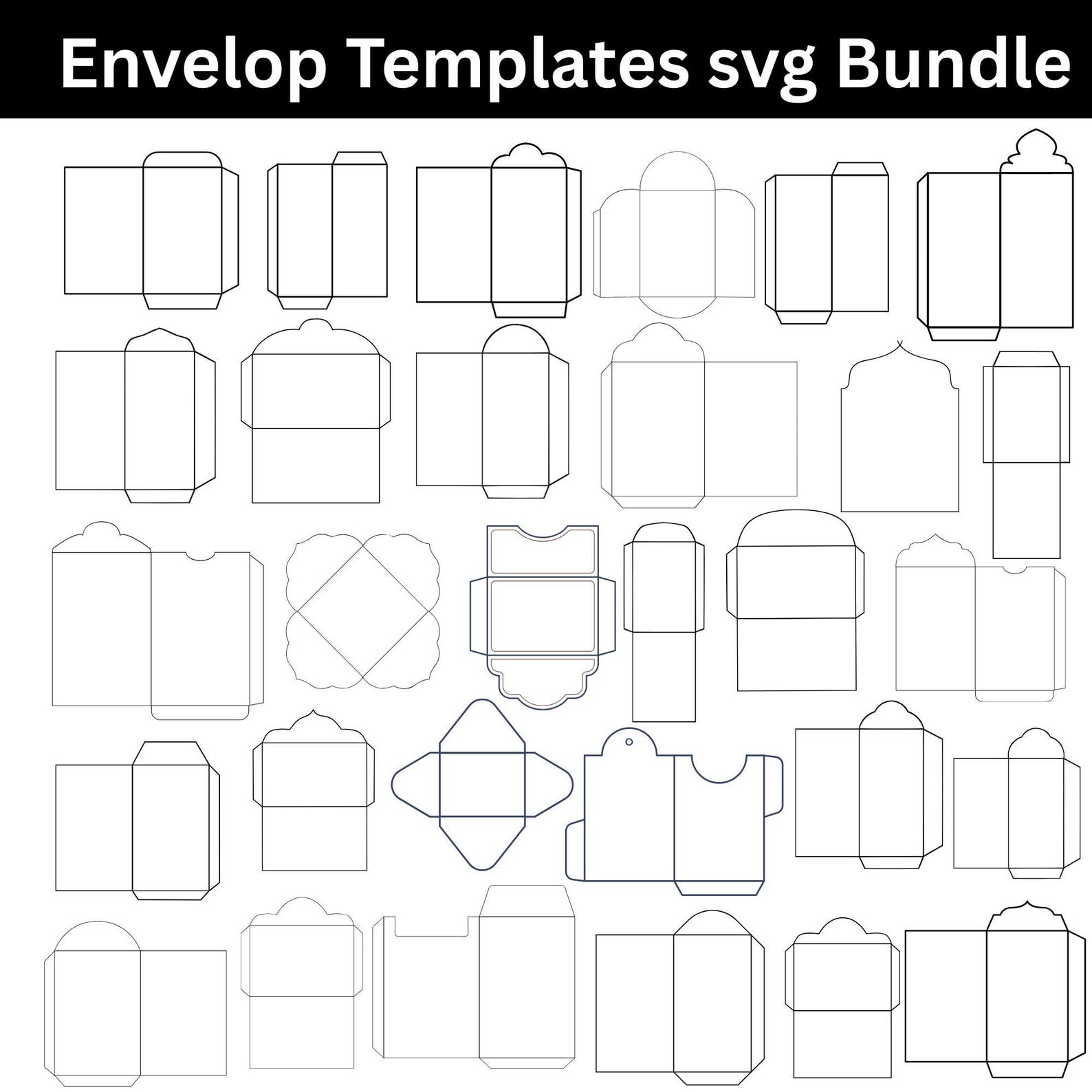 Envelop Printable Guide Envelop Template Bundle: Printable Envelopes (digital Download) - Etsy