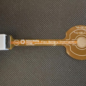 Battery Interrupter for Assistive Technology and Adapted Switch Toys. Flex PCB.