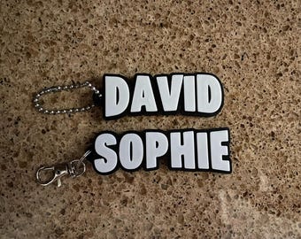 Personalised Gamer Name - Battle Royale Style Inspired Name Bag Tag. Great Birthday Gift! Bag Tag, Backpack Tag, Key Chain, Bottle Name Tag.