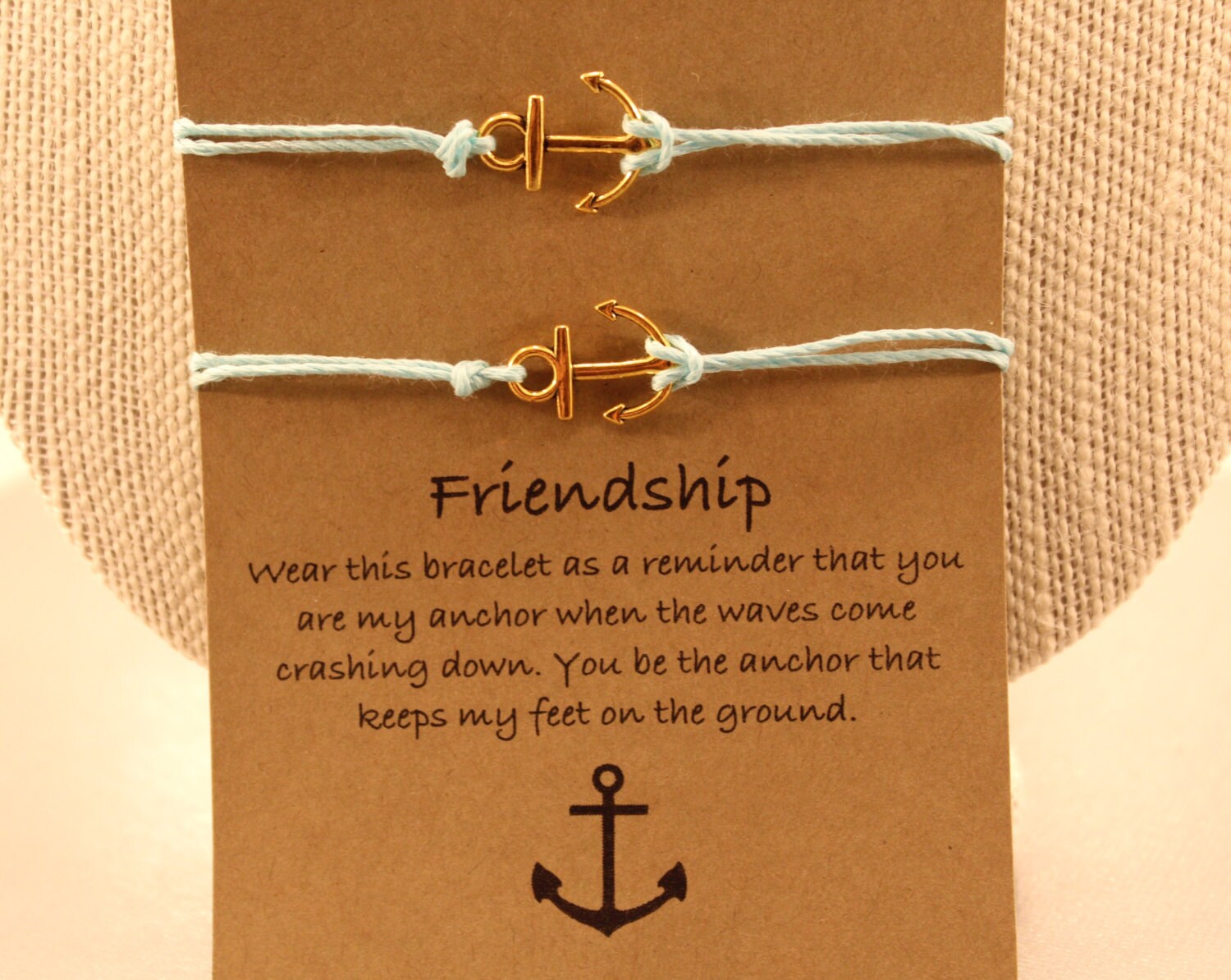 AnkerFreundschaftArmbandSet Set von Anker Freundschaft Etsy