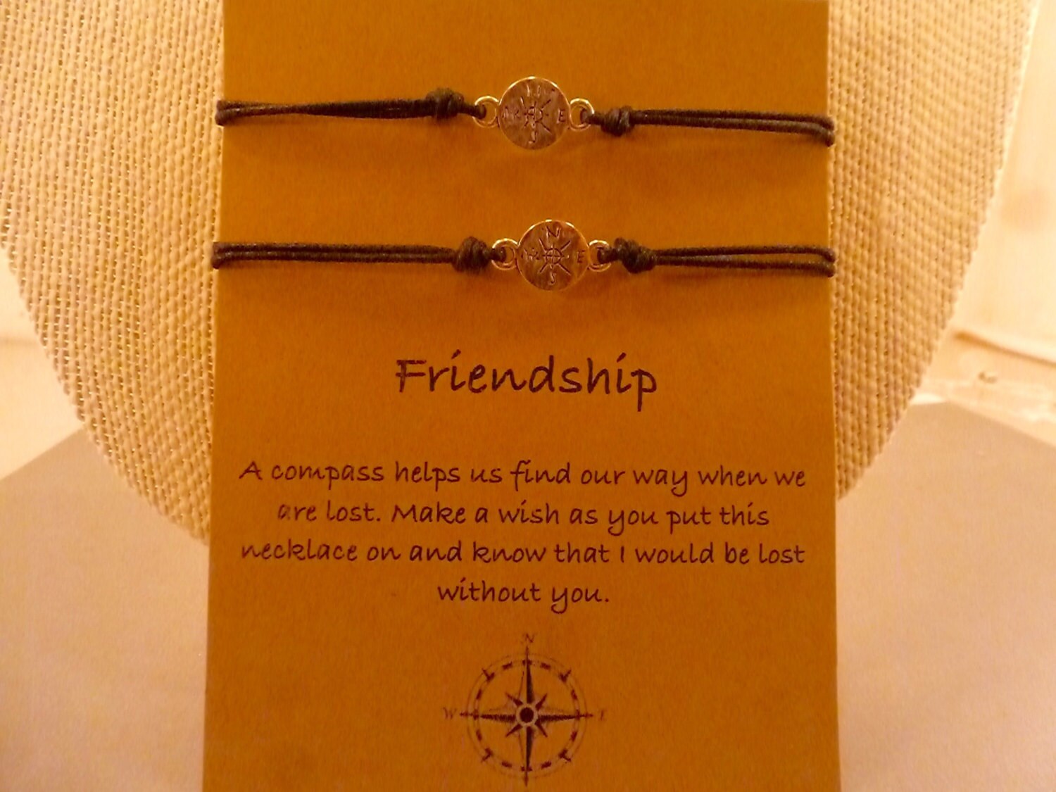 Compass Charm Bracelets Lost Without You Compass Bracelet Etsy