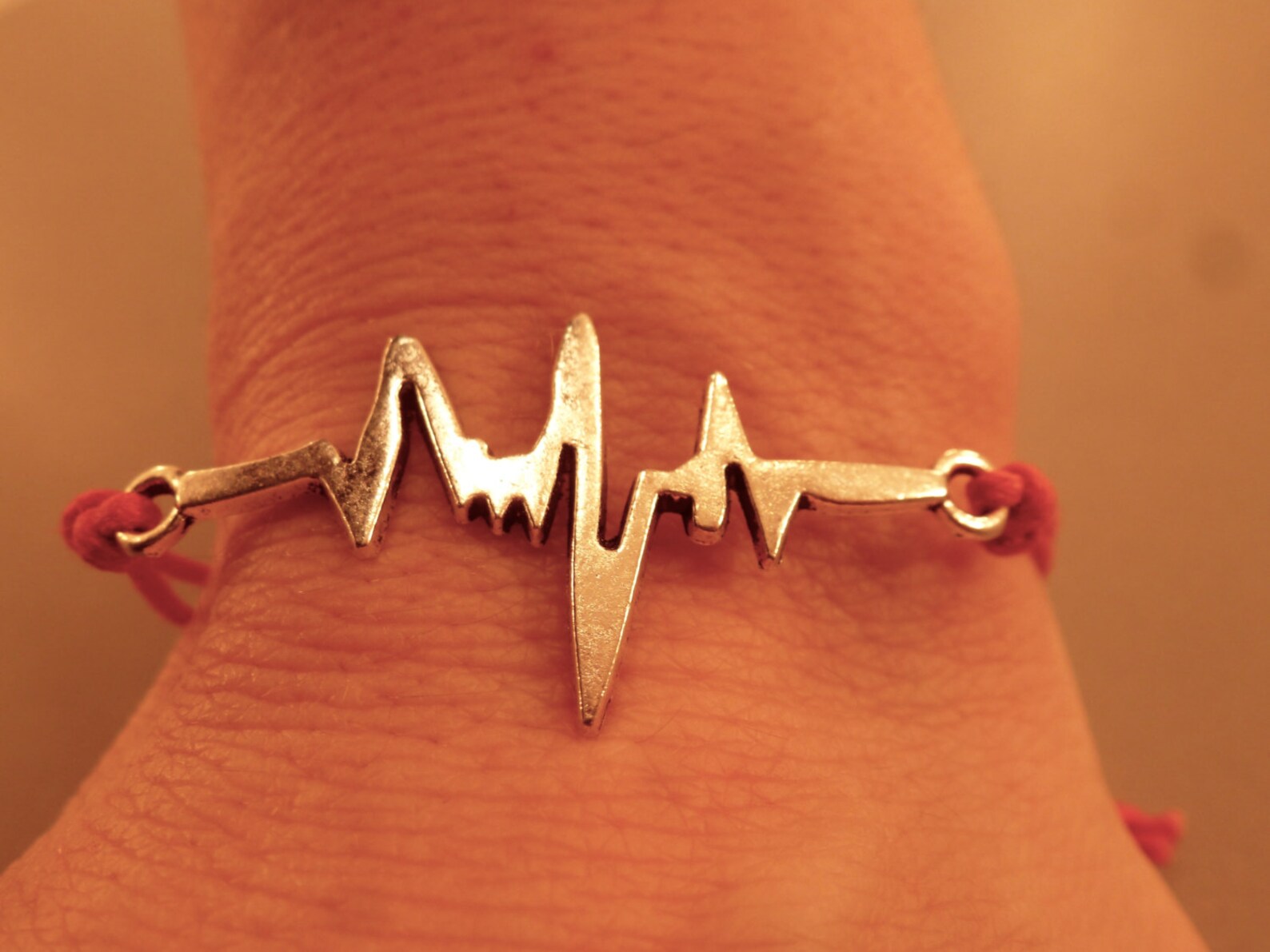 Heart Beat Bracelet Adjustable Heart Beat Bracelet Colour Etsy