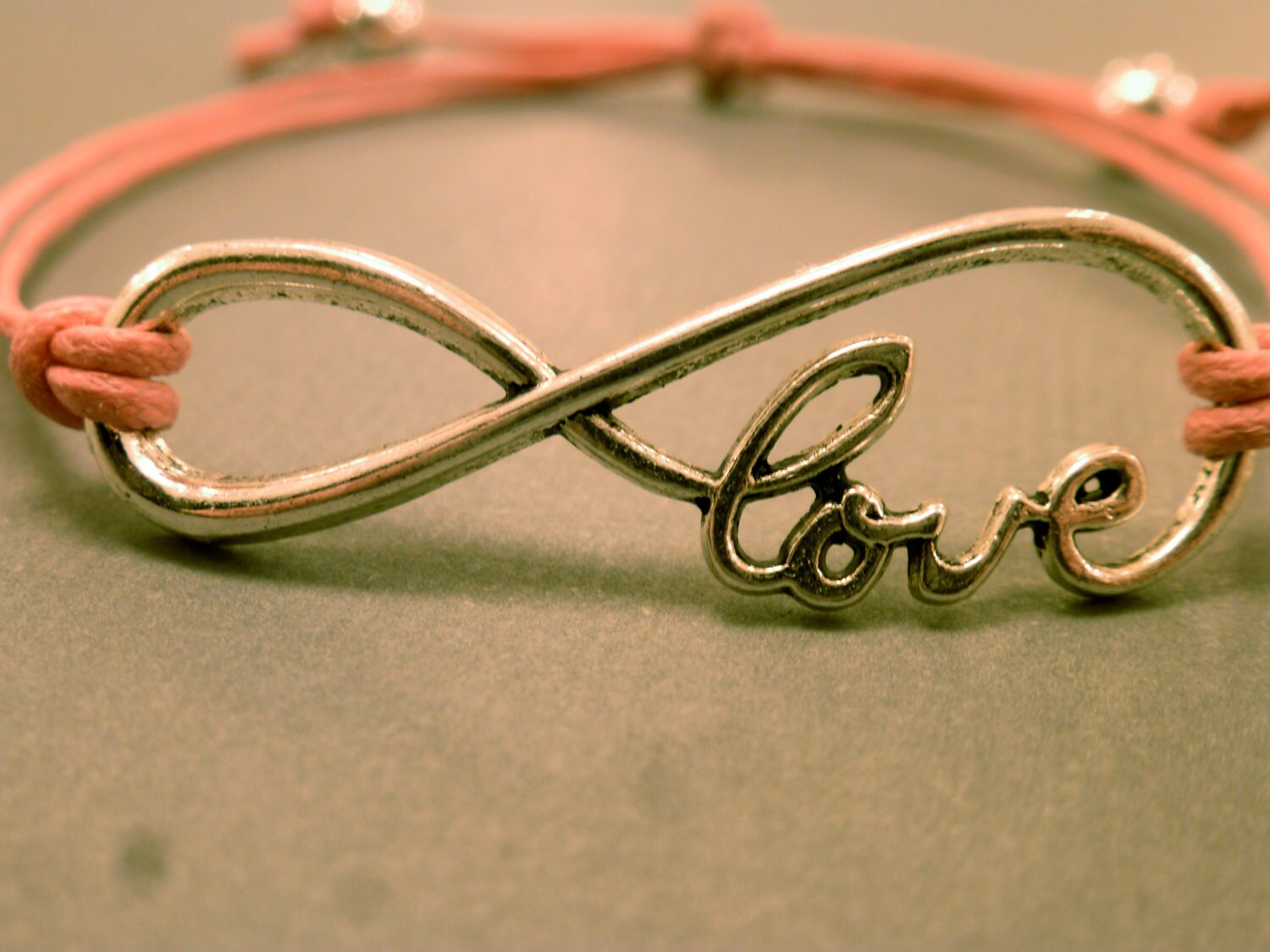 Infinity Love Bracelet Adjustable Love Bracelet Handwritten Love