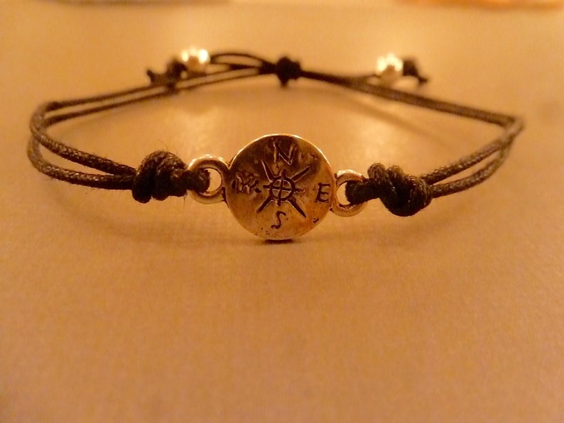 Compass Charm Bracelets Lost Without You Compass Bracelet Etsy