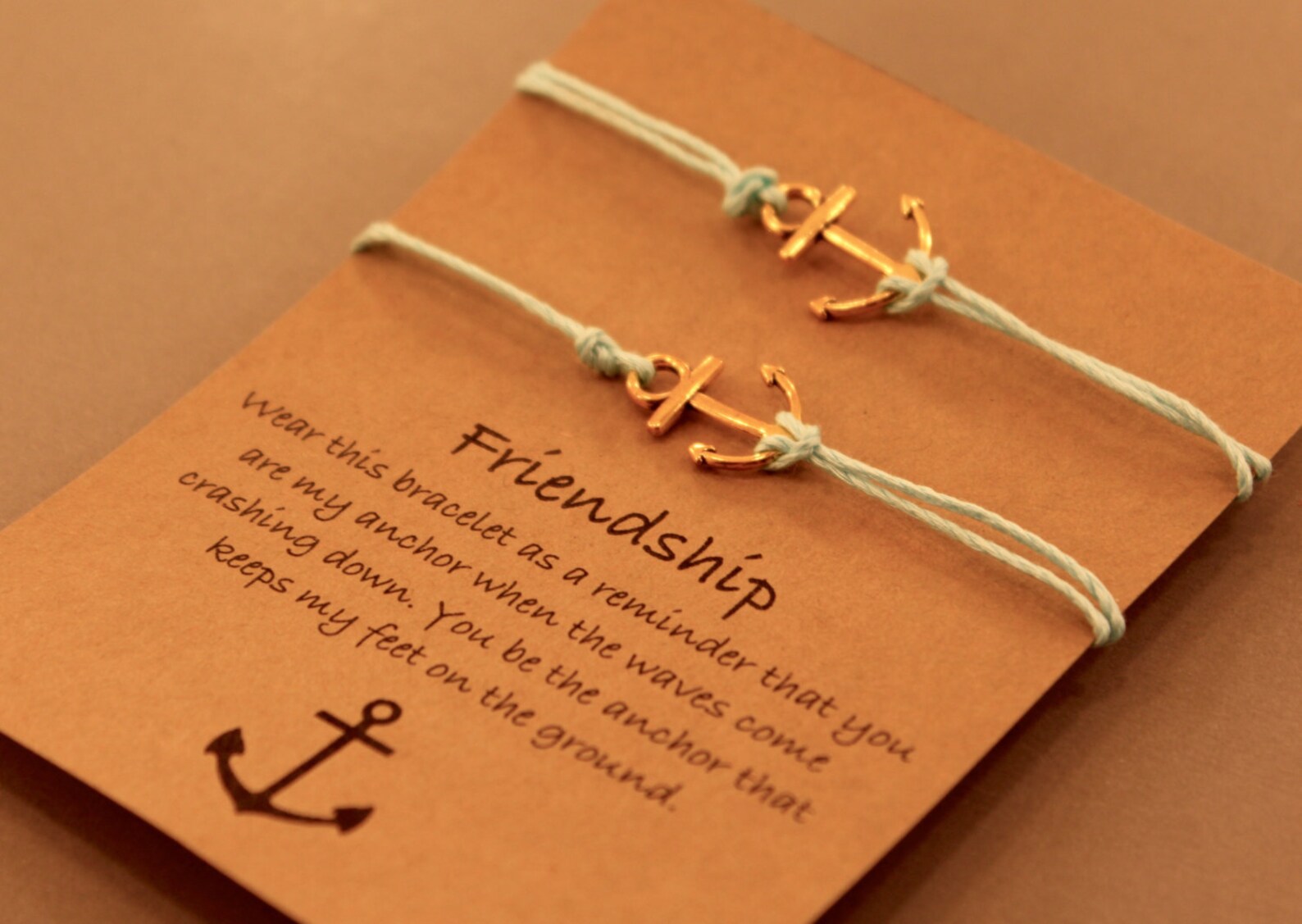 AnkerFreundschaftArmbandSet Set von Anker Freundschaft Etsy