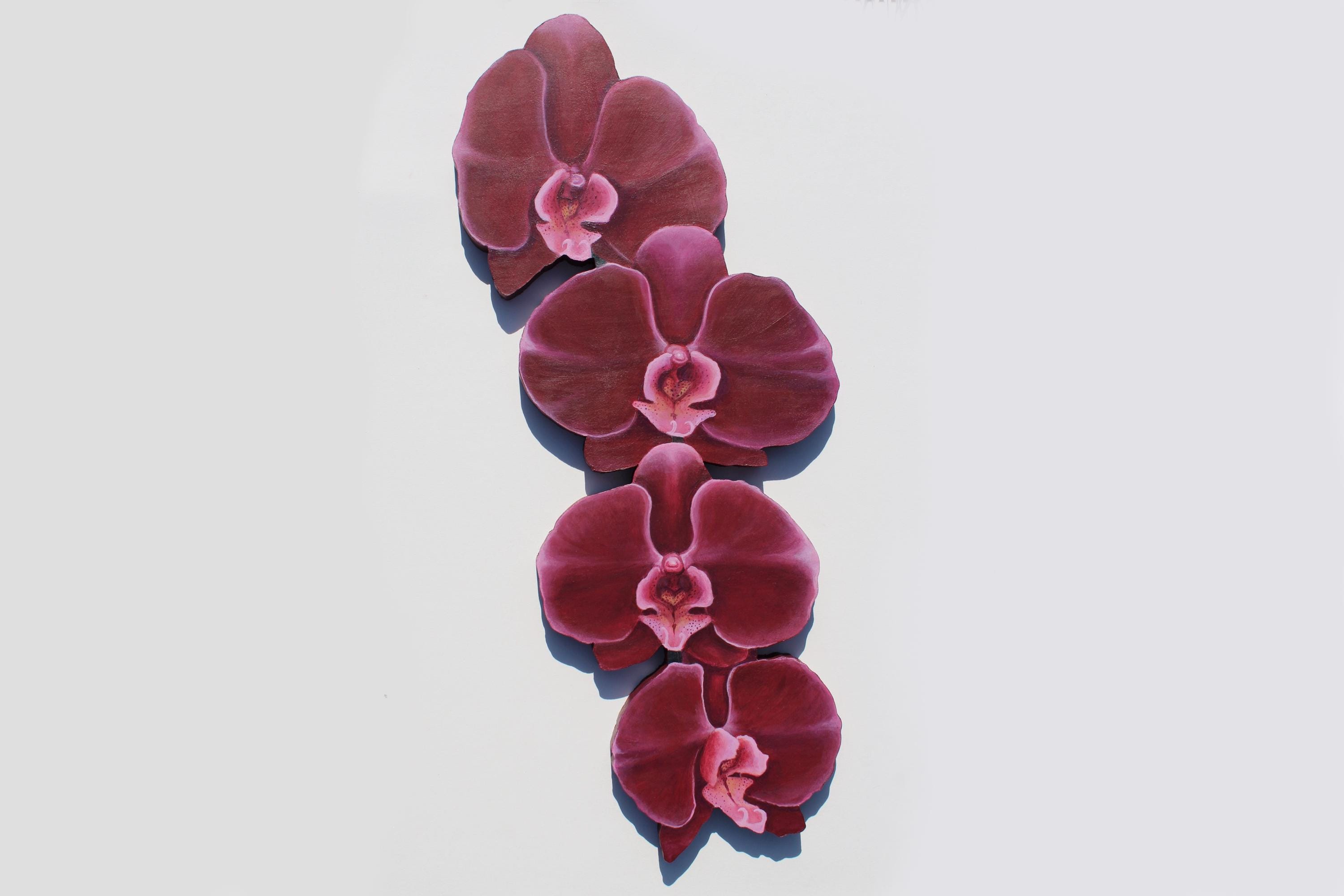 Four Orchids No. 2 Original Acrylic Painting - Etsy