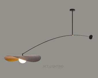 Modern Minimalist Pendant Light Nordic Adjustable Ceiling Chandelier Contemporary Hanging Lamp for Dining Room, Kitchen Living Room Decor