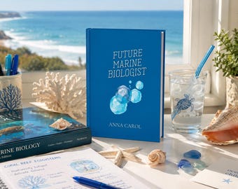 Future Marine Biologist Journal Personalized Marine Biology Notebook Custom Ocean Science Student Journal Marine Biology Gift College Notes