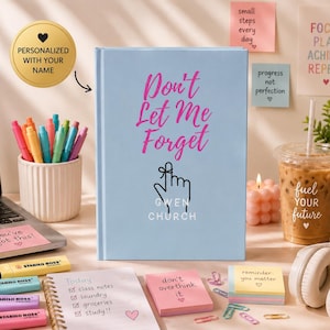 Don t Let Me Forget Personalized ADHD Journal Executive Function Notebook Custom Name Mental Health Journal Neurodivergent Gift