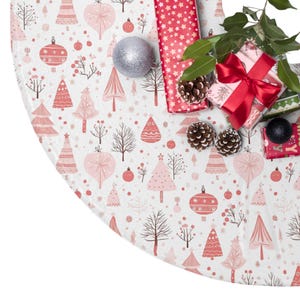 Whimsical Christmas Tree Skirt, Festive Holiday Decor, Merry Winter Celebration, Unique Gift Idea for Christmas, Charming Tree Cover