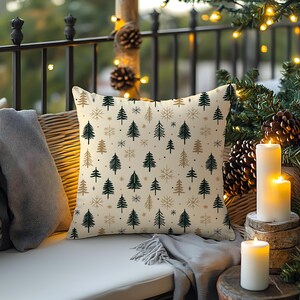 Cozy Forest-Themed Outdoor Pillows, Perfect for Fall Decor, Camping, Garden Parties, Christmas Gifts, Nature Lovers, Cozy Home