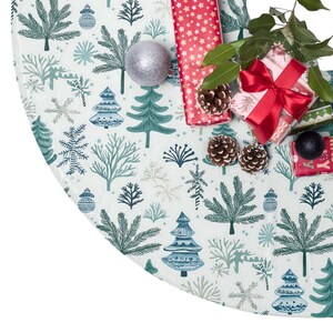 Whimsical Winter Christmas Tree Skirt, Holiday Decor, Festive Tree Cover, Cozy Christmas Accessories, Tree Decorations, Gift Ideas